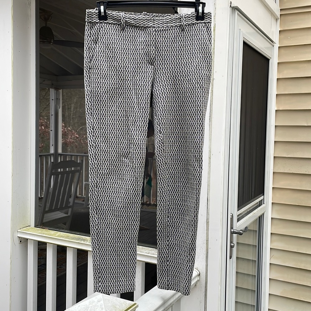 Theory jacquard straight leg pants